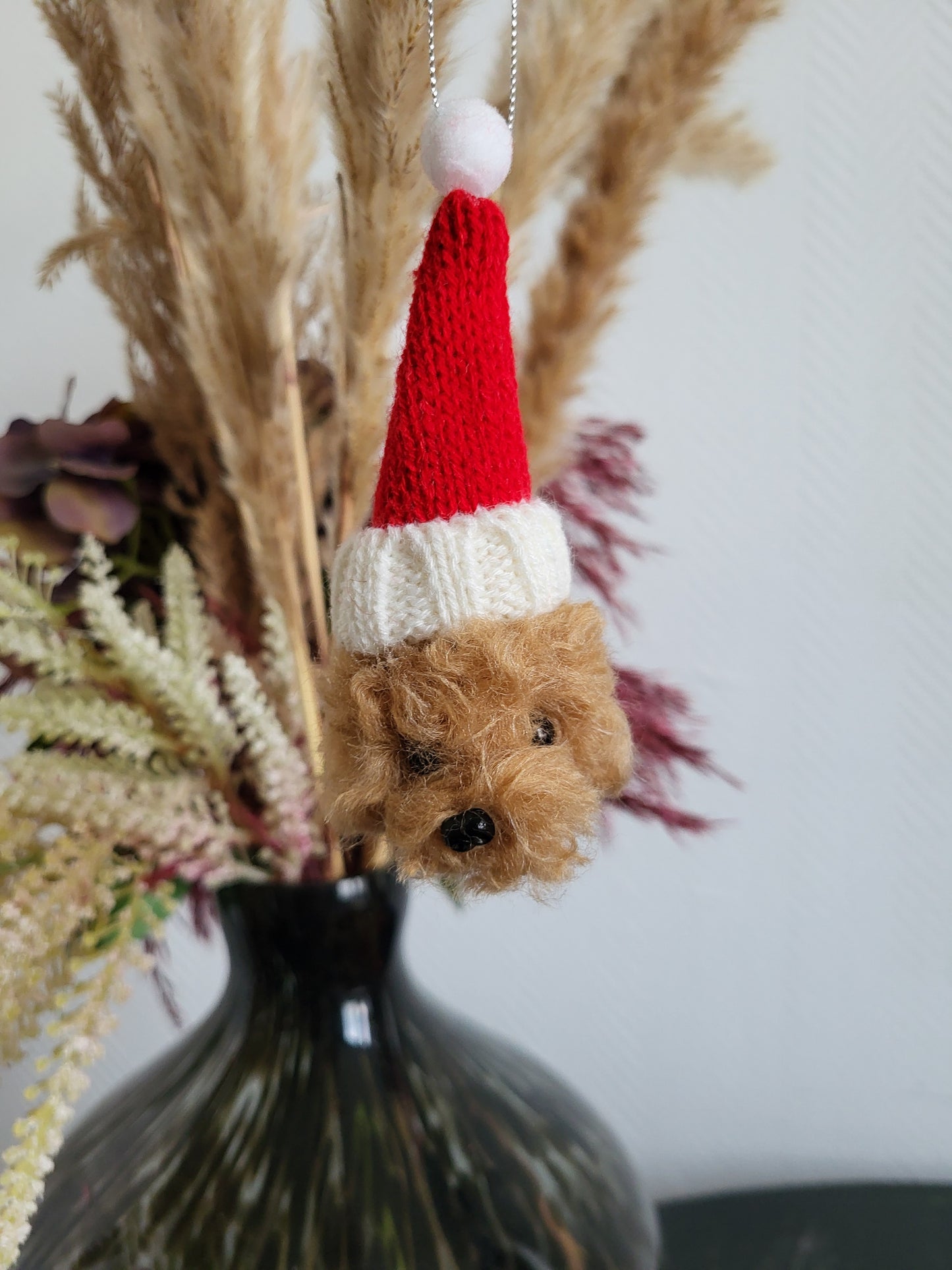 Fluffy kerstornament